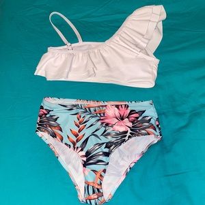 Shein floral swimsuit